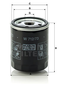 Oil Filter W 712/73