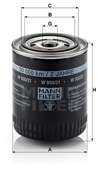 Oil Filter W 930/21