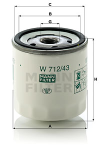 Oil Filter W 712/43