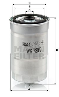 Fuel Filter WK 730/2 x